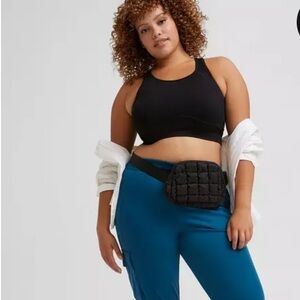 Women's Blue Black reversible sports bra